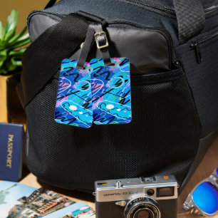 Constellations Abstract Art Luggage Tag
