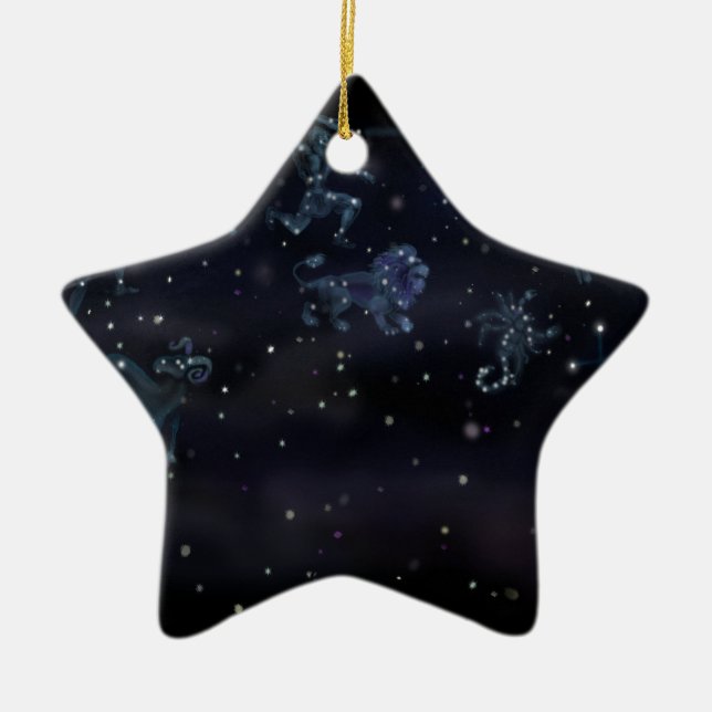 Constellations Ceramic Ornament (Front)