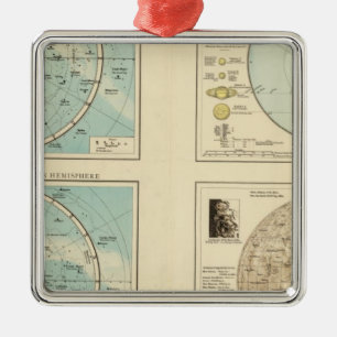 Constellations, Solar System, Moon Metal Tree Decoration