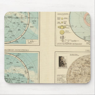 Constellations, Solar System, Moon Mouse Pad