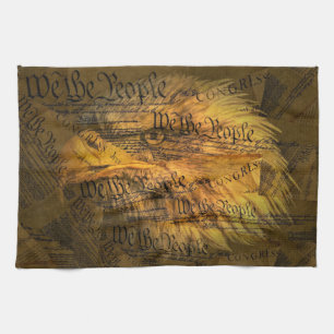 Constitution American Bald Eagle Tea Towel