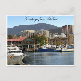 constitution dock hobart postcard