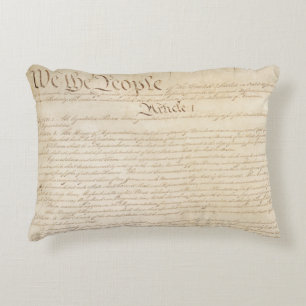 Constitution of the United States, We The People Decorative Cushion