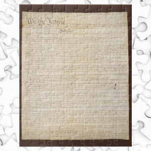 Constitution of the United States, We The People Jigsaw Puzzle