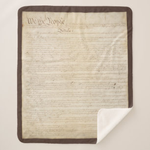 Constitution of the United States, We The People Sherpa Blanket