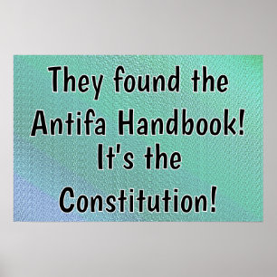 Constitution The Antifa Handbook Poster