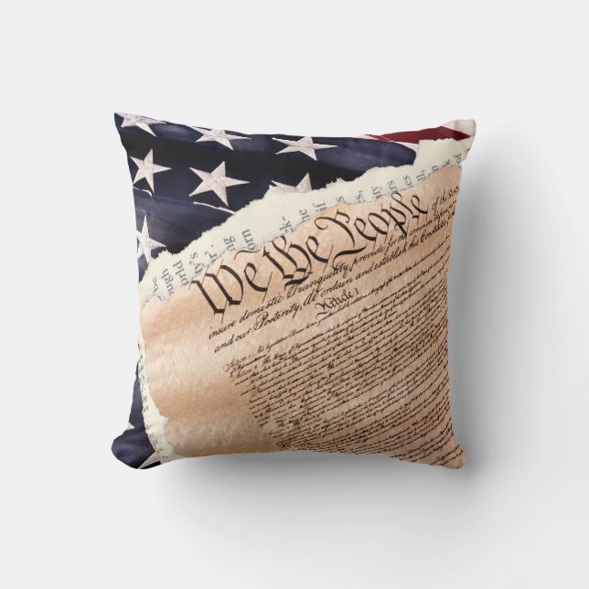 Constitution Throw Pillow (Front)