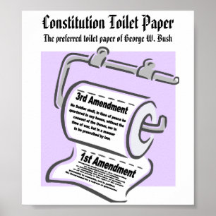 Constitution Toilet Paper Poster