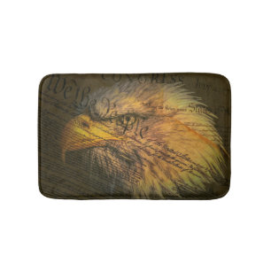 Constitution With Bald Eagle Bath Mat