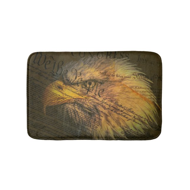 Constitution With Bald Eagle Bath Mat (Front)