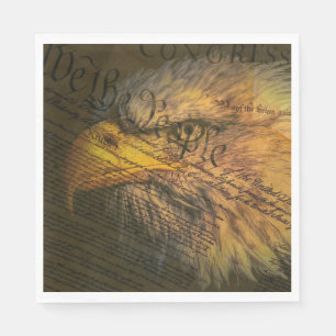 Constitution With Bald Eagle Napkin