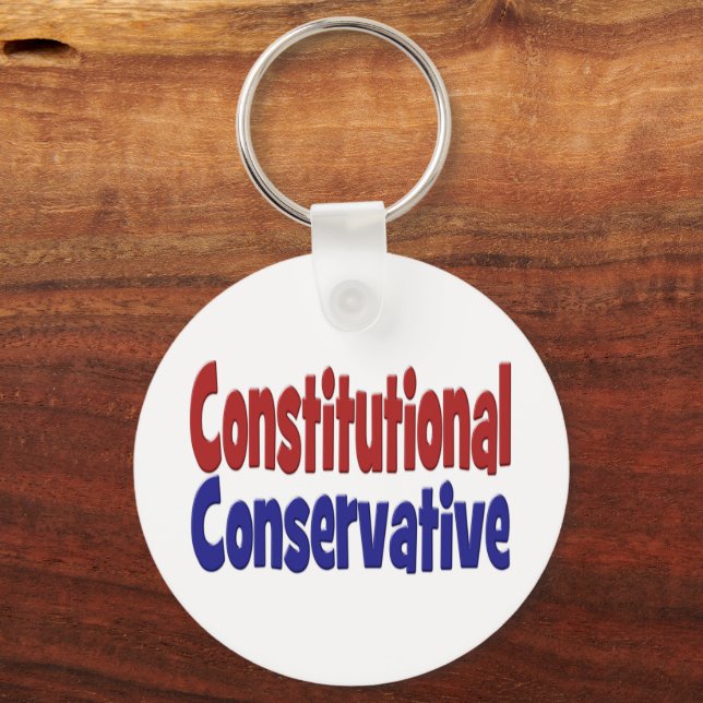 Constitutional Conservative  Key Ring (Back)