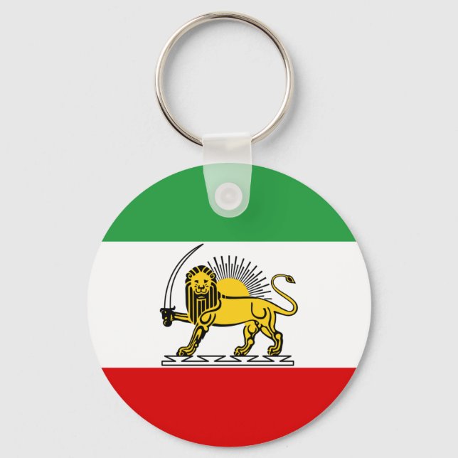 Constitutional Monarchy of Iran flag (1907-1980) Key Ring (Front)