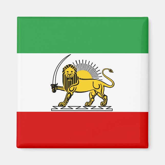 Constitutional Monarchy of Iran flag (1907-1980) Magnet (Front)