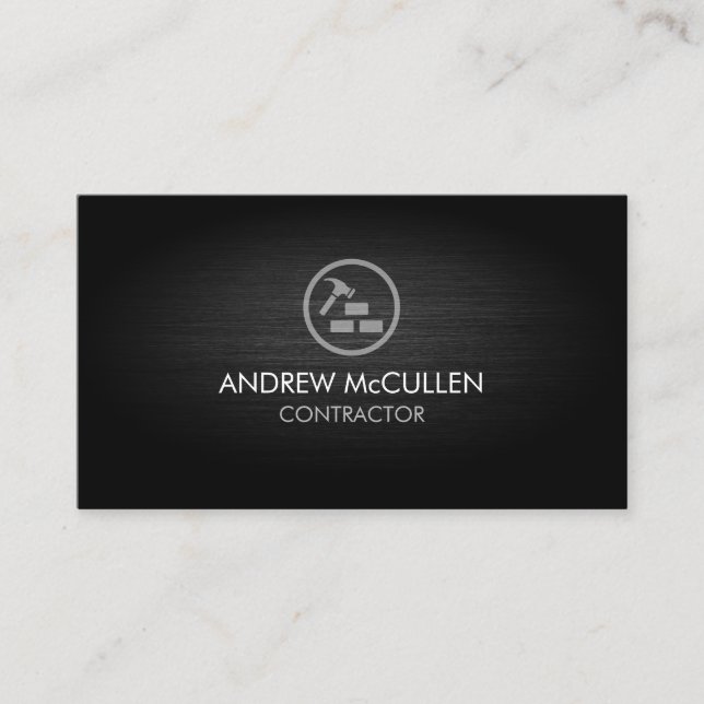 Constructiion Contractor Business Card (Front)