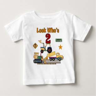 Construction 2nd Birthday Baby T-Shirt