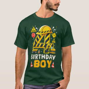 Construction 4 Year Old Birthday Boy 4Th Birthday T-Shirt
