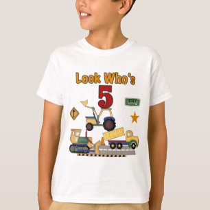 Construction 5th Birthday Tshirts and Gifts