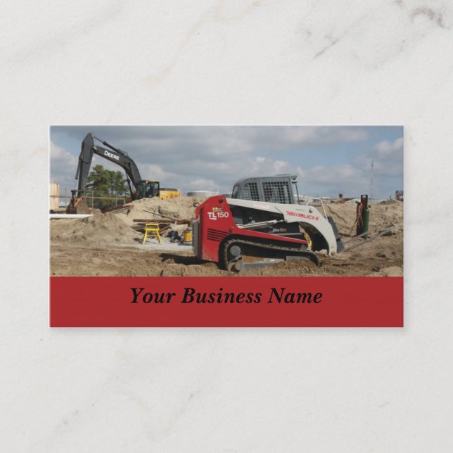Construction and Contractor Business Card (Front)