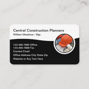 Construction Architectural Planning Business Card