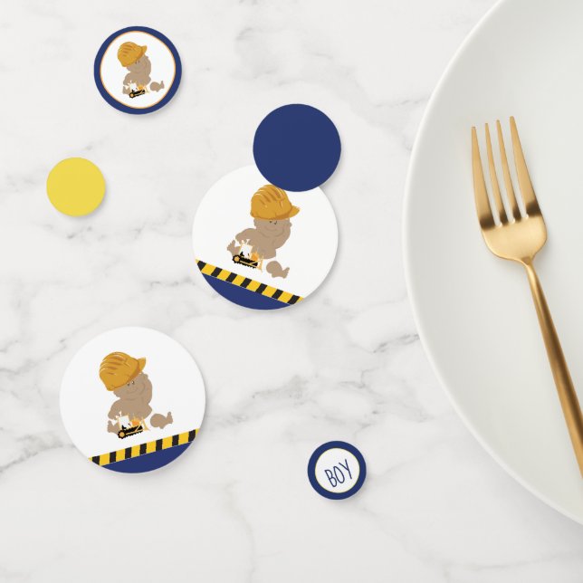Construction Baby Shower Confetti Decorations (Group)