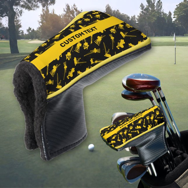 Construction Background Golf Head Cover (Creator Uploaded)