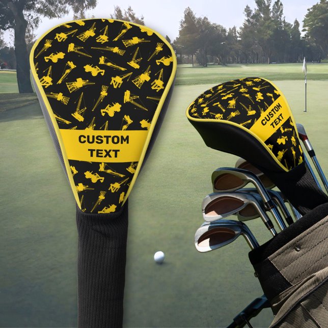 Construction Background Golf Head Cover (Creator Uploaded)