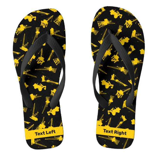 Construction Background Thongs (Footbed)