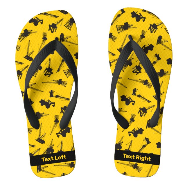Construction Background Thongs (Footbed)