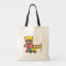 Construction Bear kids tote bag