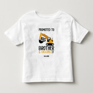 Construction Big Brother Digging It Kid Toddler T-Shirt