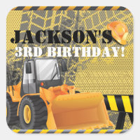 Construction Birthday bagger party design