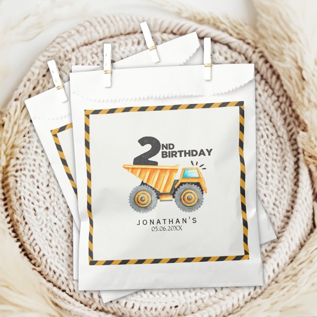 Construction Birthday Boy 2nd Favour Bag (Creator Uploaded)