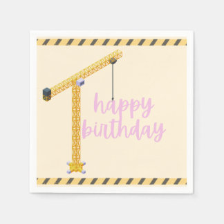 Construction Birthday Napkins