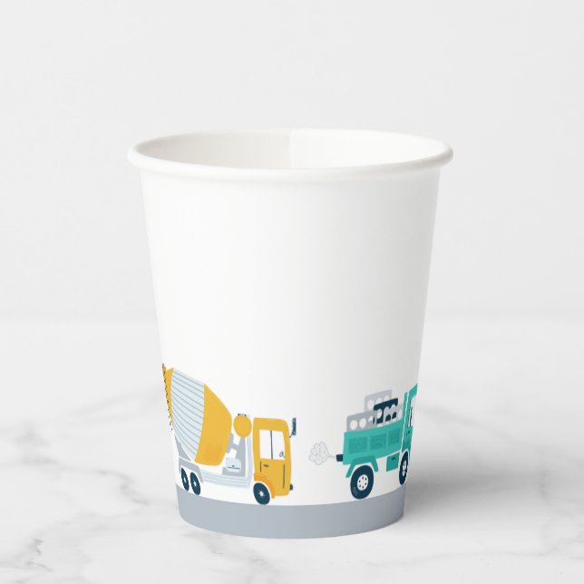 Construction Birthday Party Cups (Left)