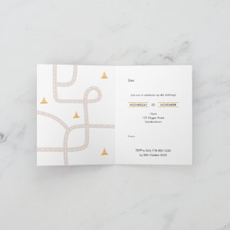 Construction Birthday Party Invitation