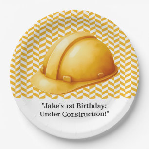 Construction Birthday Party  Paper Plate