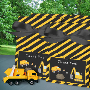 Construction Birthday Party Thank You Favour Box