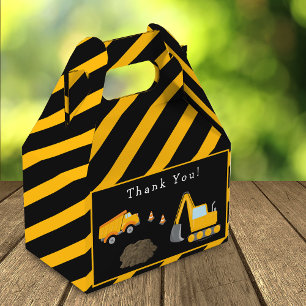 Construction Birthday Party Thank You Favour Box
