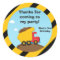 Construction Birthday Party Thank You Stickers
