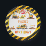 Construction Birthday Plate<br><div class="desc">Perfect Item to Compliment any Construction Birthday!</div>