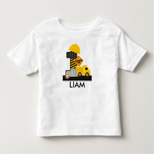 Construction Birthday Shirt, Dump Truck Age 1 Toddler T-Shirt