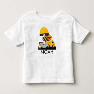 Construction Birthday Shirt, Dump Truck Age 3 Toddler T-Shirt