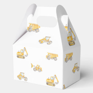Construction Birthday Yellow Dump Trucks Birthday Favour Box