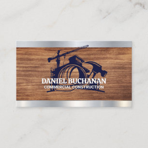 Construction   Blue Collar   Hardhat Business Card
