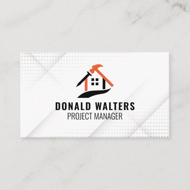 Construction Build | Carpentry | Home Repair Business Card (Front)