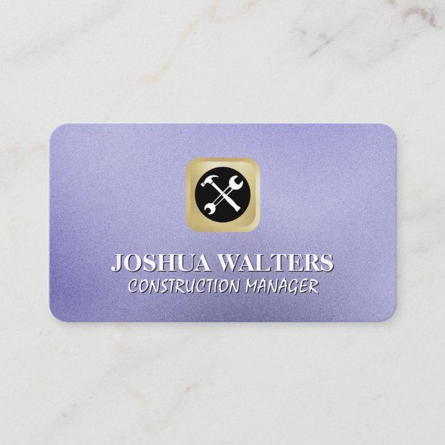 Construction Building Tools | General Contractor  Business Card (Front)