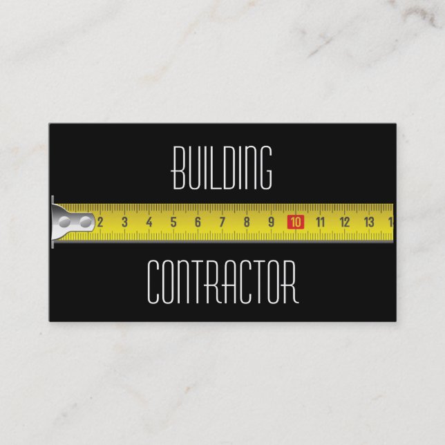 Construction business card (Front)