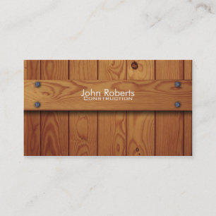 Construction business card