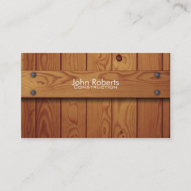 Construction business card (Front)